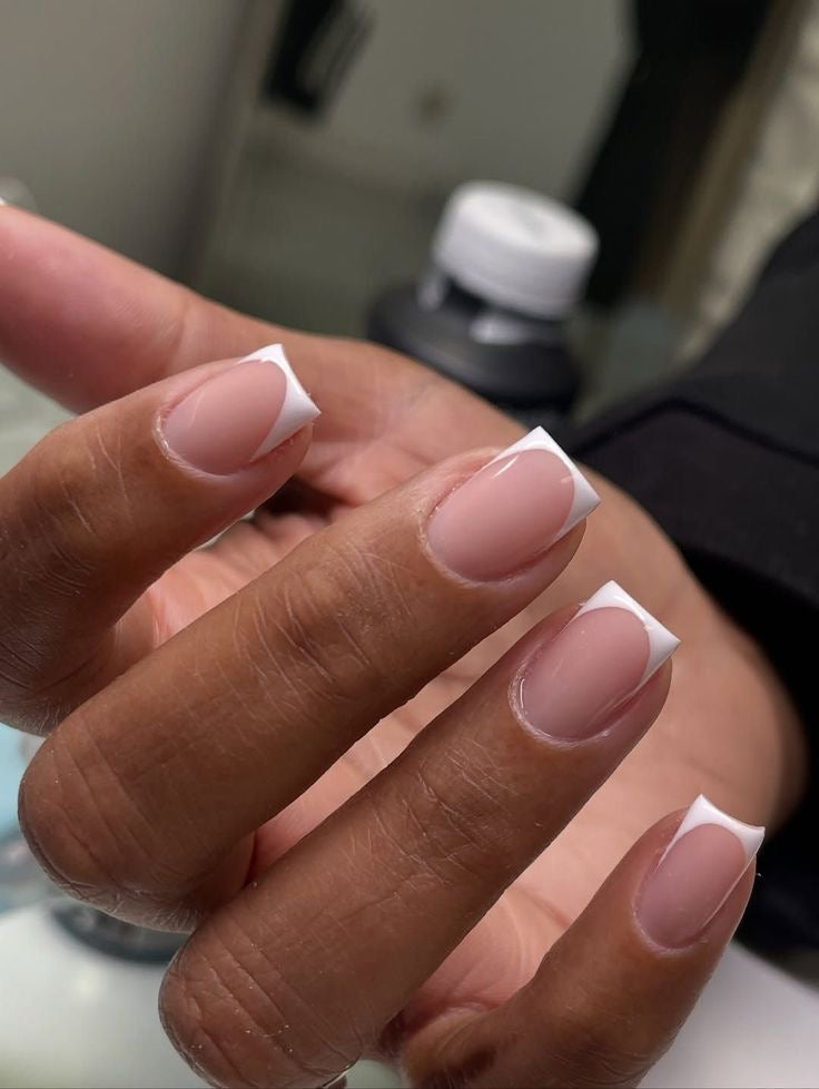 French Gel on Hands