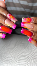 Tropical Bloom Rhinestone Nail Service