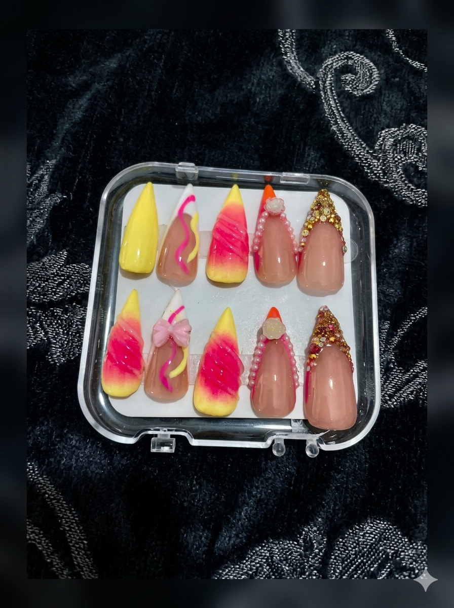Dark Tortoise Press-On Nail Set